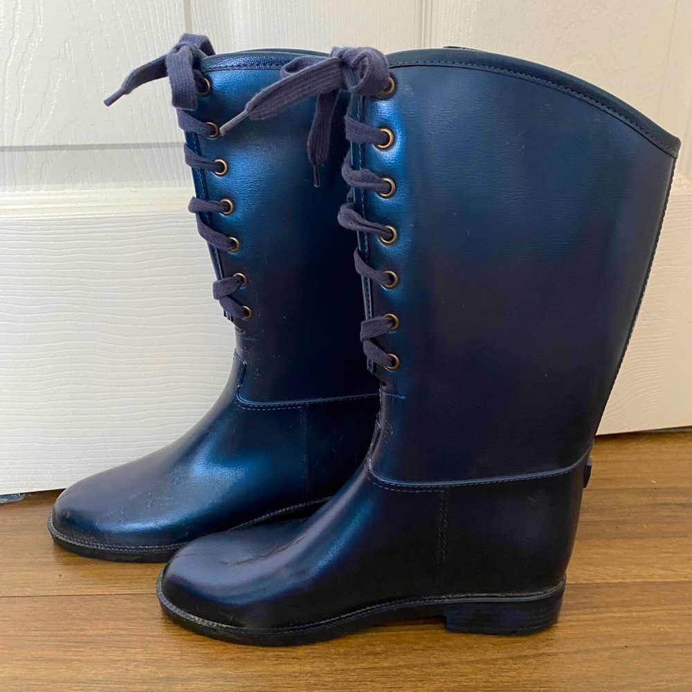 NAOT tie front rain boots-size 7